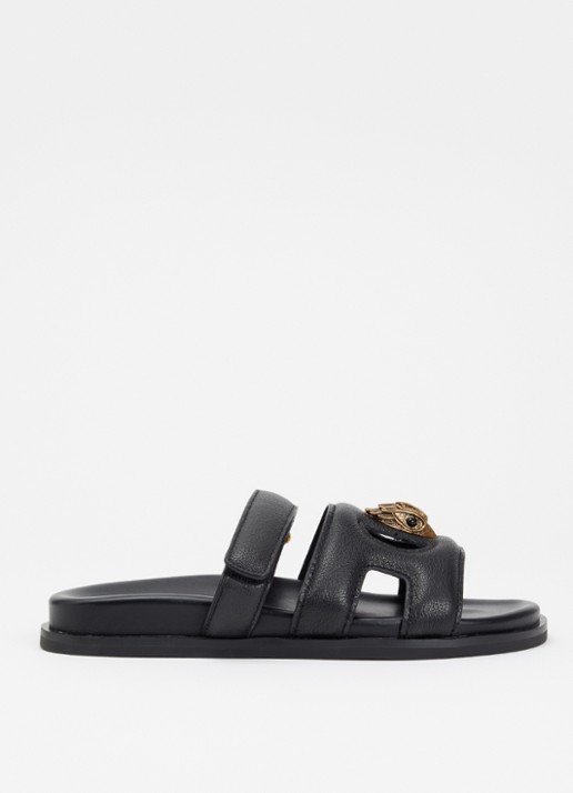 Kurt Geiger Eagle Cut Out slipper van leer
