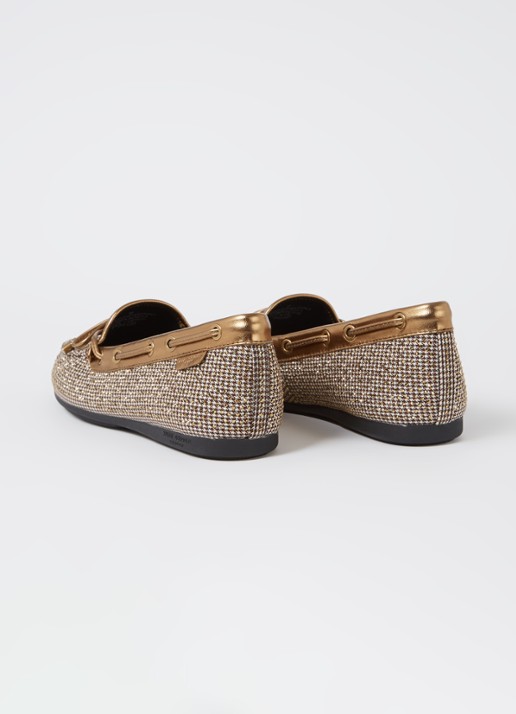 Kurt Geiger Eagle mocassin met leren details en strass - detail 2 beige