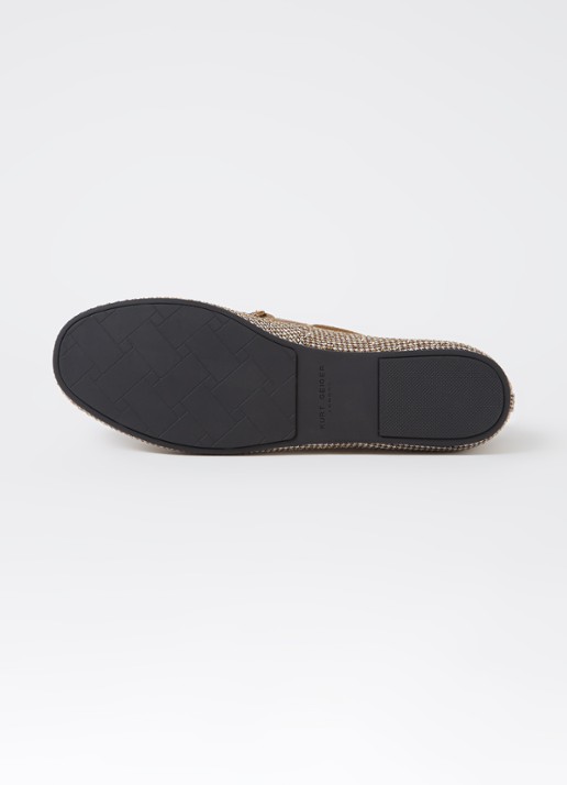 Kurt Geiger Eagle mocassin met leren details en strass - detail 4 beige