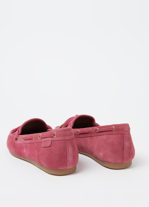 Kurt Geiger Eagle mocassin met leren details en strass - detail 2 roze