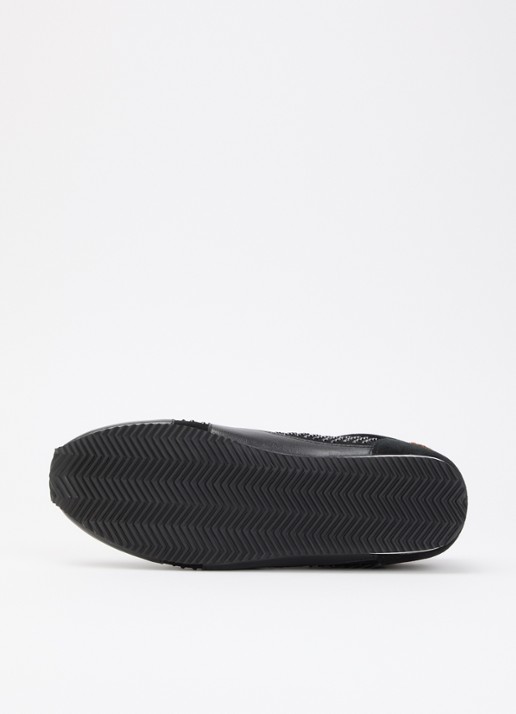 Kurt Geiger Islington sneaker van suède met strass en details van leer - detail 4 zwart