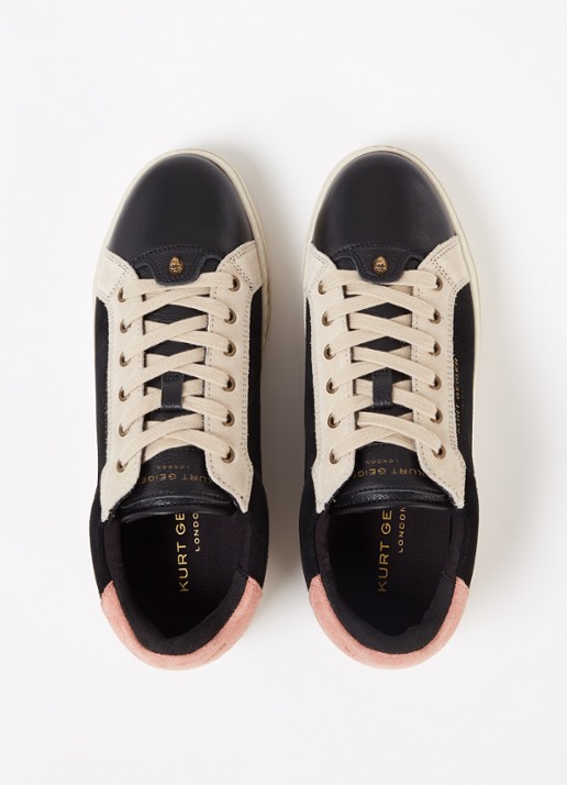 Kurt Geiger Kensington Cupsole sneaker van leer - detail 2 zwart