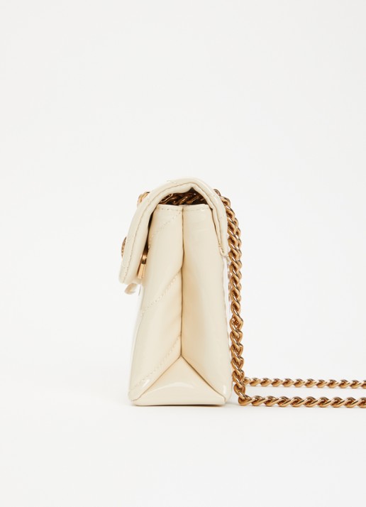 Kurt Geiger Kensington Mini crossbodytas van lakleer - detail 3 gebroken wit