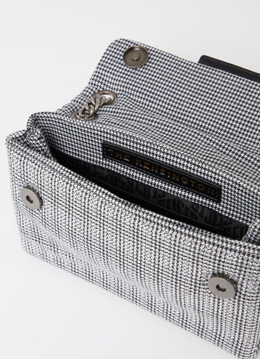 Kurt Geiger Kensington Mini schoudertas met strass - detail 3 zilver