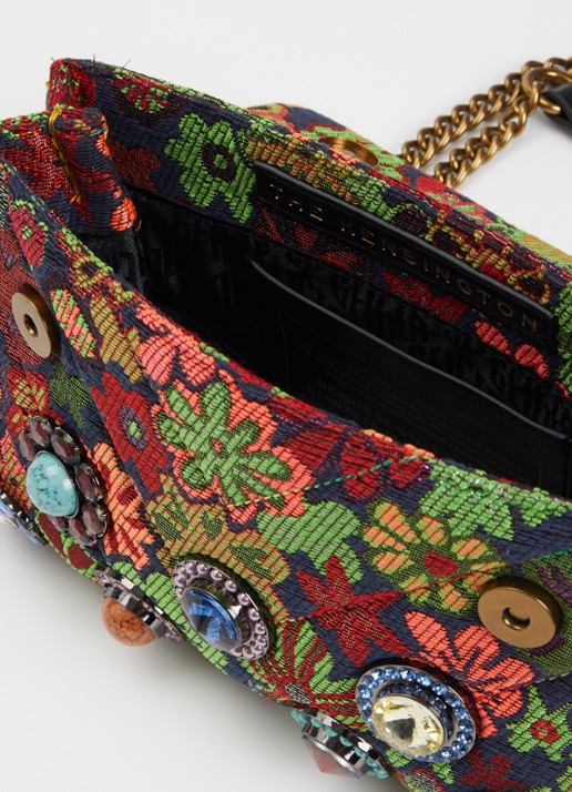 Kurt Geiger Kensington Octavia crossbodytas met quiltpatroon en verstelbare schouderriem - detail 3 multicolor