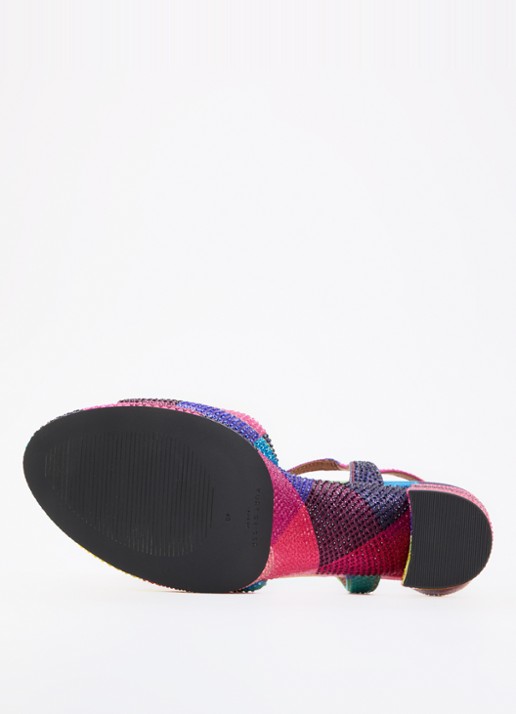 Kurt Geiger Kensington sandalette met strass  - detail 3 roze