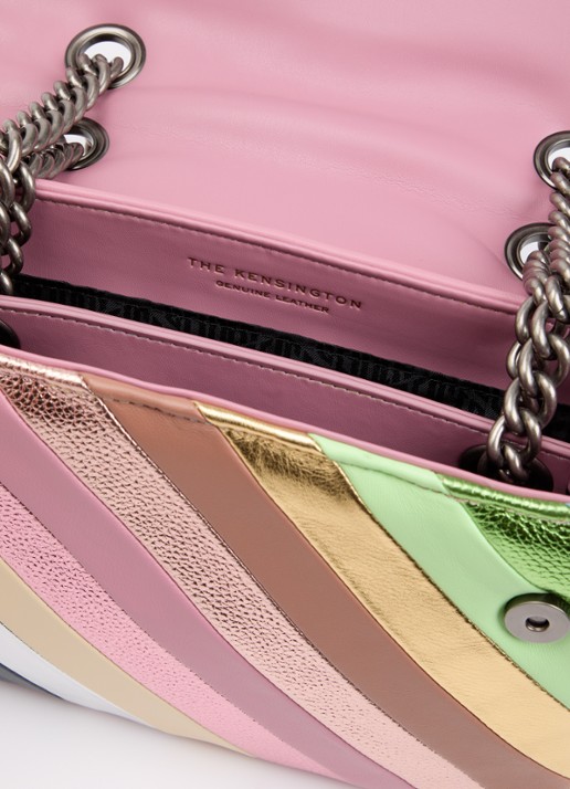 Kurt Geiger Kensington schoudertas L van leer met verstelbare schouderriem - detail 3 multicolor