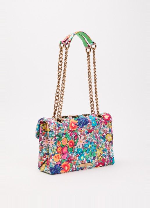 Kurt Geiger Kensington schoudertas met bloemenprint - achterkant 5 multicolor