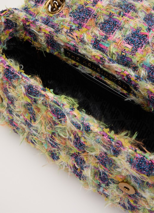 Kurt Geiger Kensington schoudertas met tweed-look en strass - detail 2 multicolor
