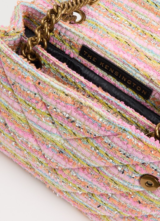 Kurt Geiger Kensington schoudertas met tweed-look - detail 5 roze