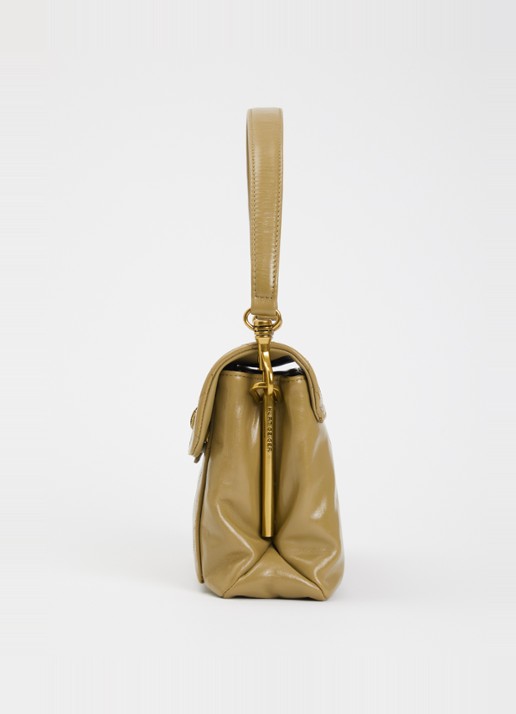 Kurt Geiger Kensington schoudertas van leer - detail 2 mosgroen
