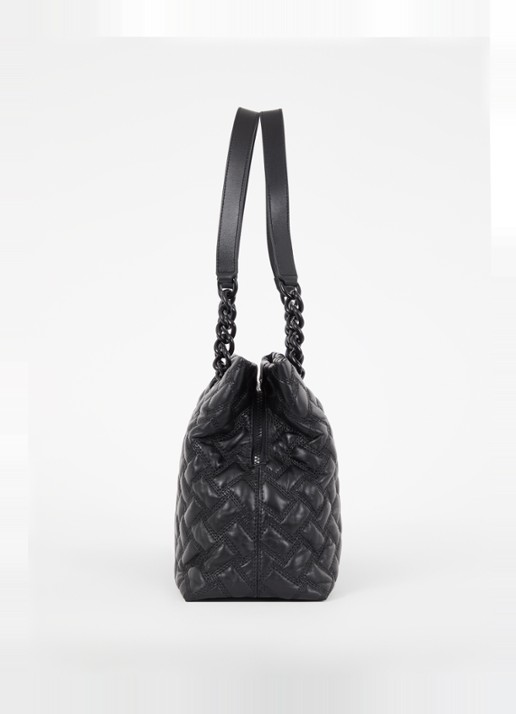 Kurt Geiger Kensington schoudertas van quilted lamsleer - detail 5 zwart