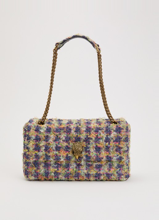 Kurt Geiger Kensington XXL schoudertas met tweed-look