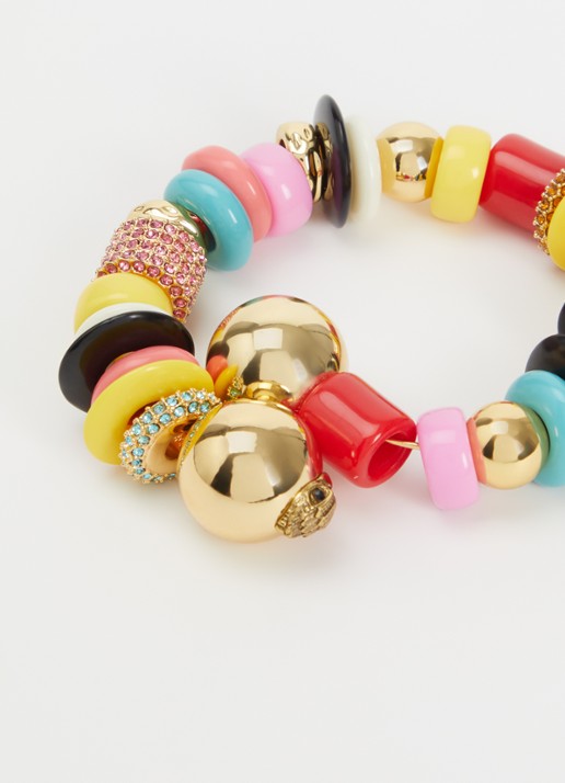 Kurt Geiger Kralenarmband met kristal - detail multicolor