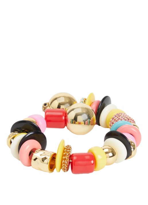 Kurt Geiger Kralenarmband met kristal - voorkant 2 multicolor