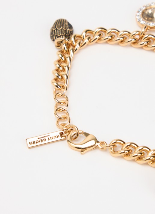Kurt Geiger Kurt Charm armband met hanger - detail 3 goud