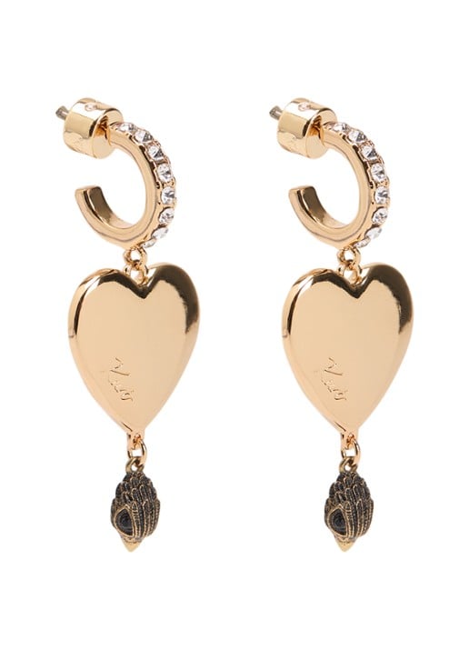 Kurt Geiger Large Heart Huggies oorstekers met kristal