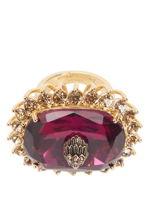Kurt Geiger Large Sloane Cocktail ring met kristal
