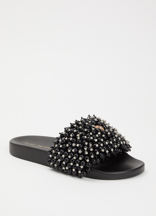 Kurt Geiger Meena Eagle slipper met strass