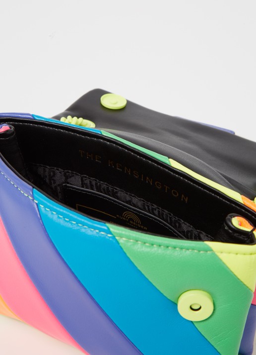 Kurt Geiger Mini Kensington crossbodytas van leer - detail 2 multicolor