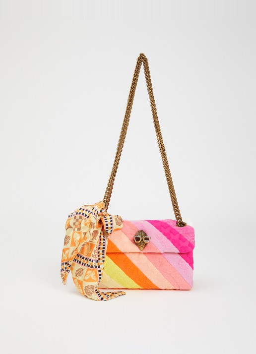Kurt Geiger Mini Kensington schoudertas met streepprint