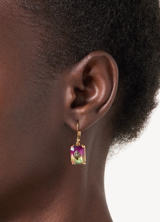Kurt Geiger Oorringen met hanger - voorkant 2 goud