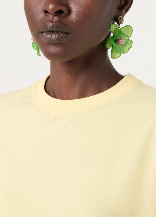 Kurt Geiger Oorstekers met hanger - voorkant 2 groen
