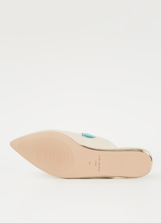 Kurt Geiger Otter Love muiltje van leer - detail 5 beige