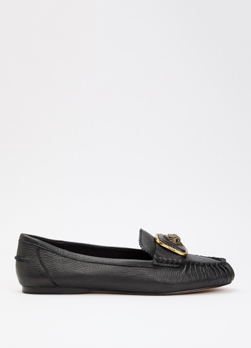 Kurt Geiger Pimlico loafer van leer - voorkant zwart
