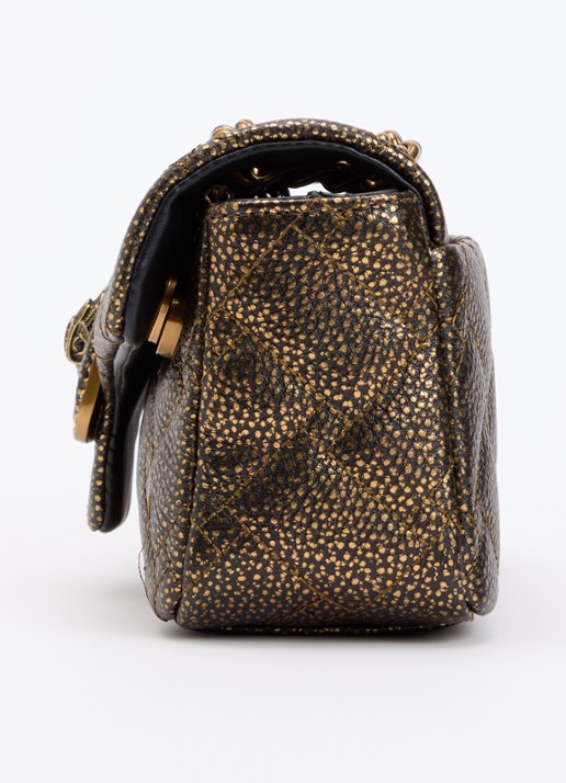 Kurt Geiger Pimlico schoudertas van leer - detail 4 goud