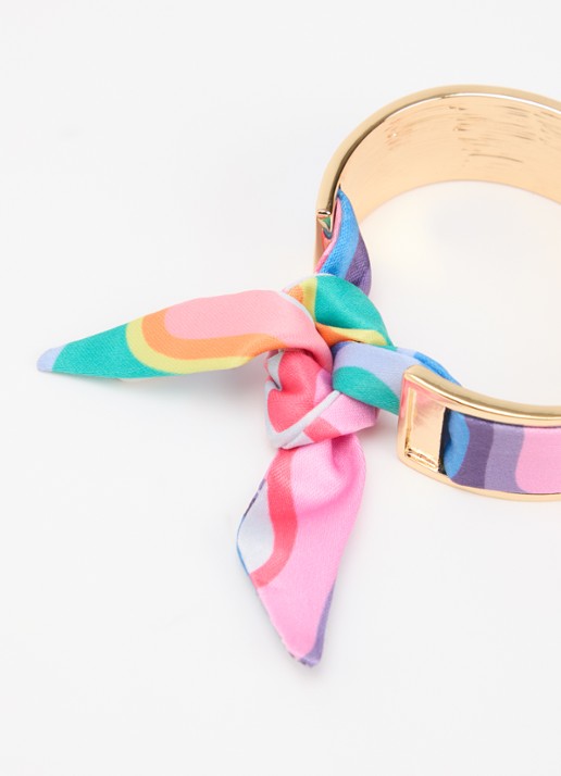 Kurt Geiger Printed Scarf bangle  - detail 3 multicolor