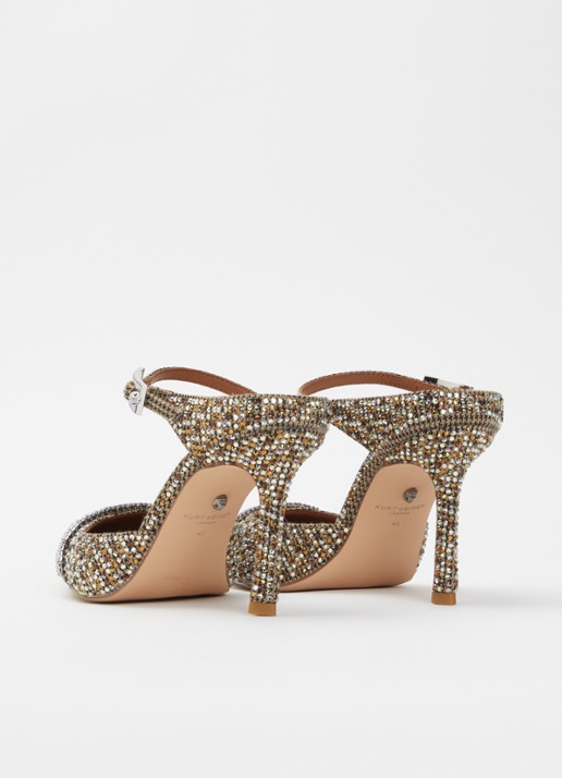 Kurt Geiger Pump met strass - achterkant zand