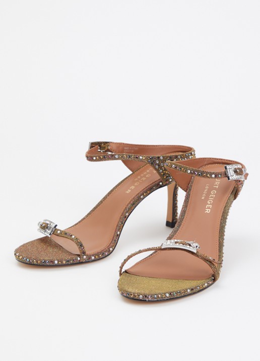 Kurt Geiger Sandalette met strass en gespdetail - detail 3 brons