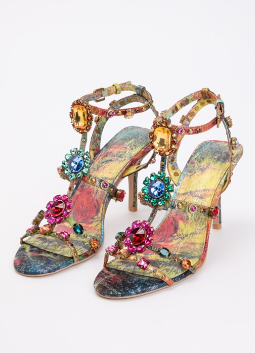 Kurt Geiger Sandalette met strass en studs  - detail 3 multicolor