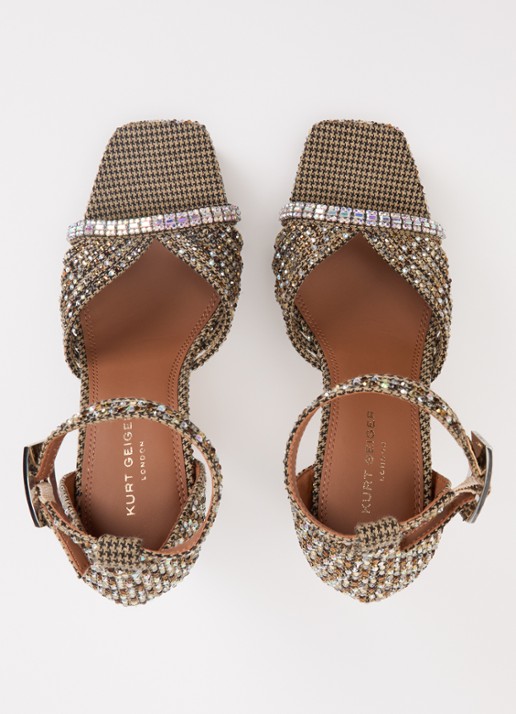 Kurt Geiger Sandalette met strass - detail 3 beige