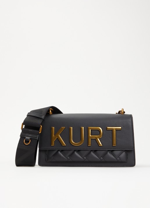 Kurt Geiger Shoreditch East West schoudertas van leer met afneembare schouderriem