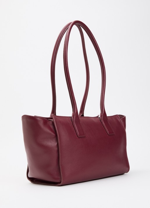 Kurt Geiger Sloane shopper van leer - achterkant 4 bordeauxrood