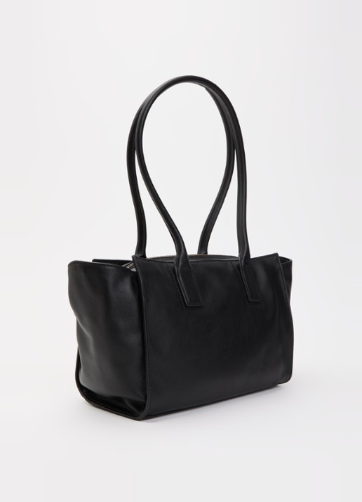 Kurt Geiger Sloane Small shopper van leer - achterkant 5 zwart