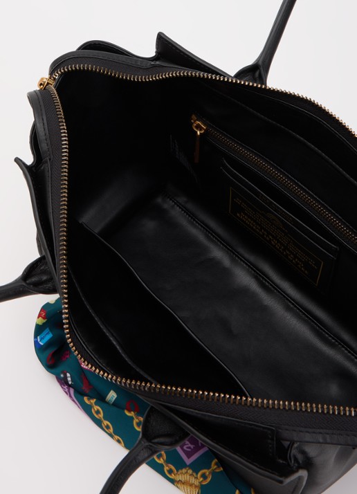 Kurt Geiger Sloane Small shopper van leer - detail 2 zwart