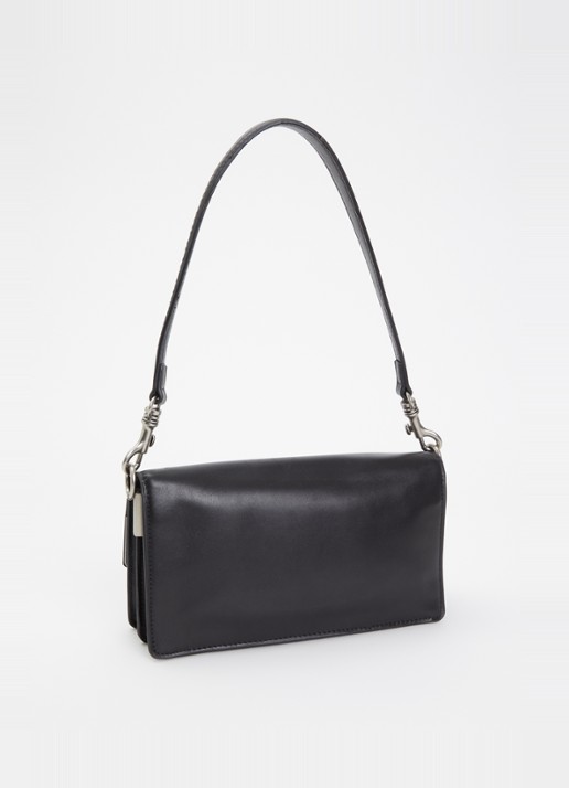 Kurt Geiger Sloane Soft schoudertas van leer met studs - achterkant 2 zwart