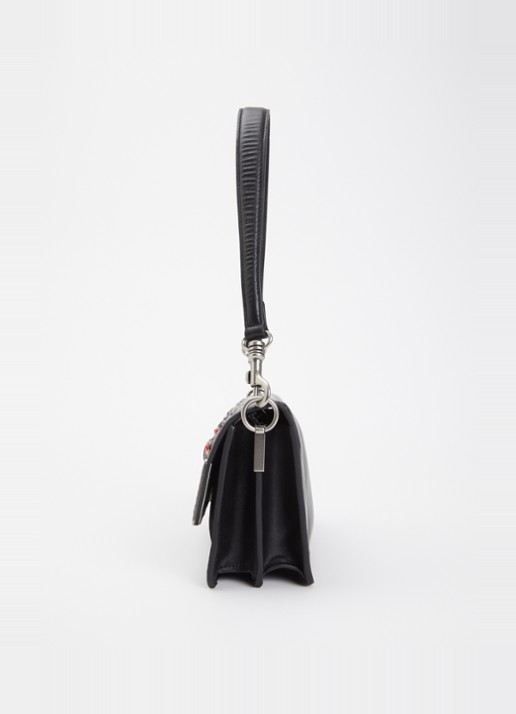 Kurt Geiger Sloane Soft schoudertas van leer met studs - detail 4 zwart