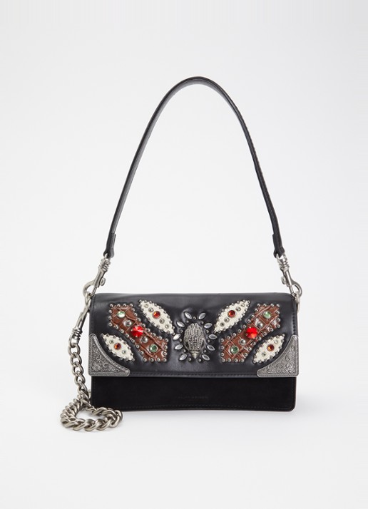 Kurt Geiger Sloane Soft schoudertas van leer met studs