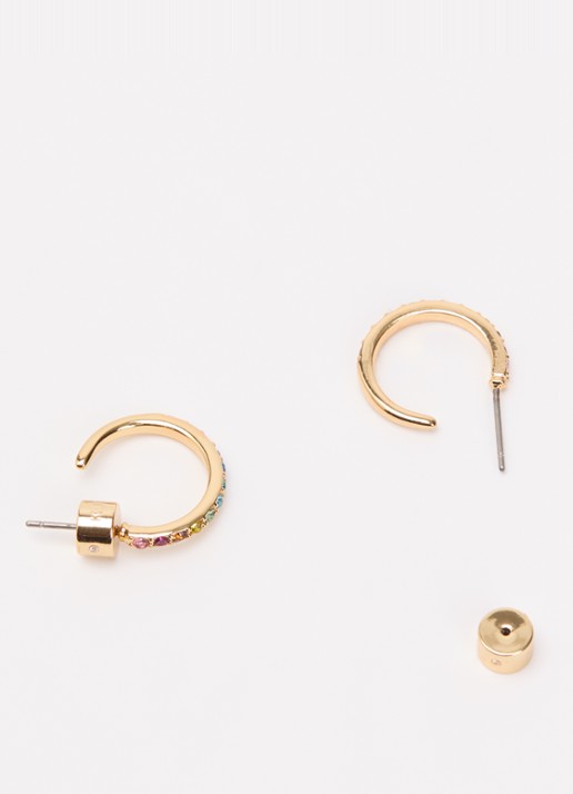 Kurt Geiger Small Crystal oorstekers met kristal - detail 3 goud