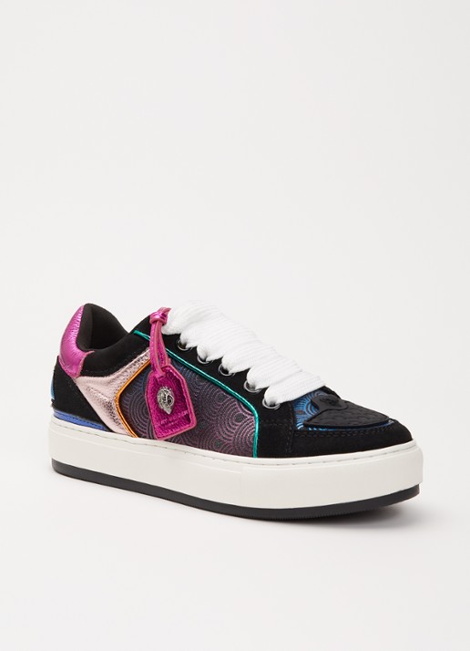 Kurt Geiger Southbank Tag sneaker van leer met metallic details