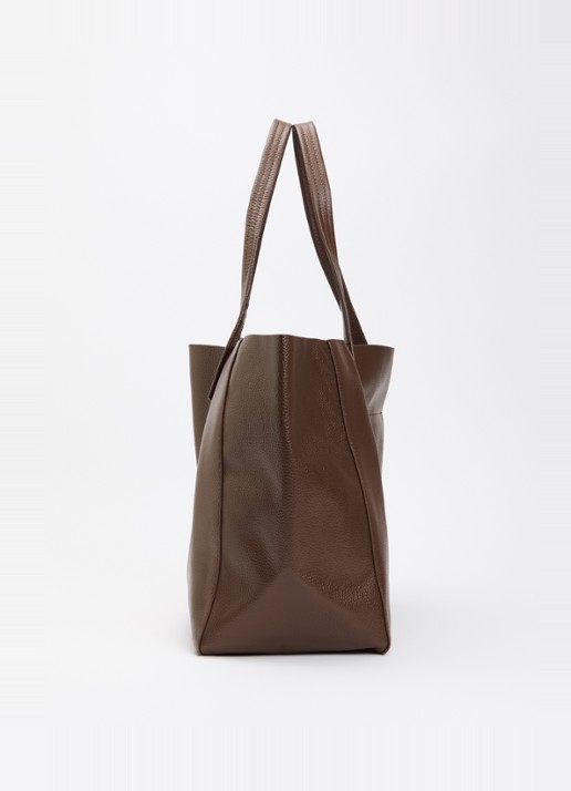 Kurt Geiger Violet Large shopper van leer - detail 3 donkerbruin