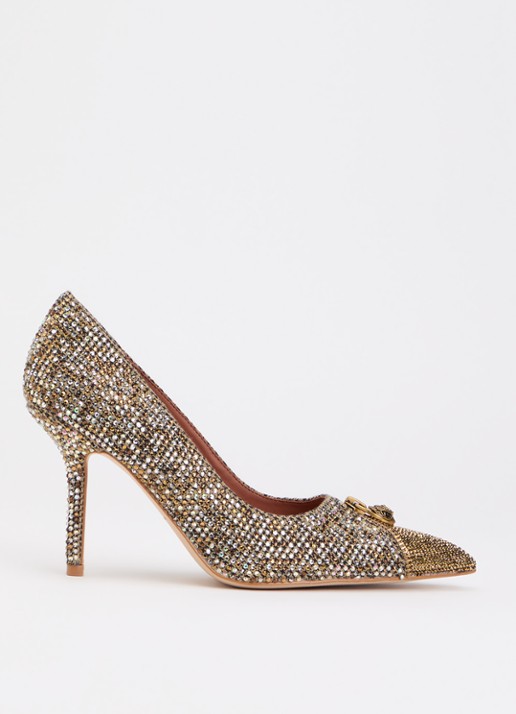 Kurt Geiger Zip Court pump met strass