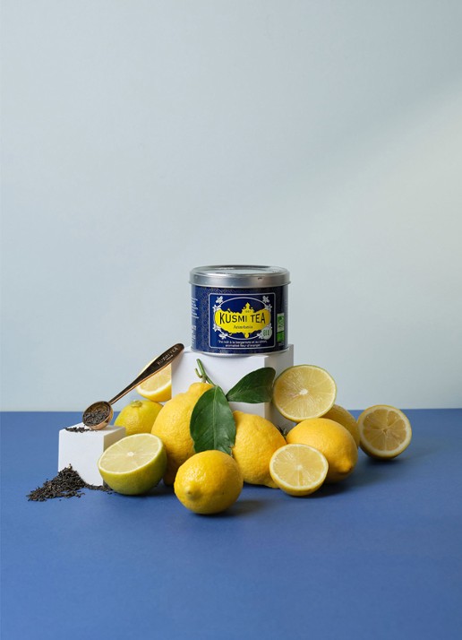 Kusmi Tea Anastasia losse thee 90 gram - detail 5 donkerblauw