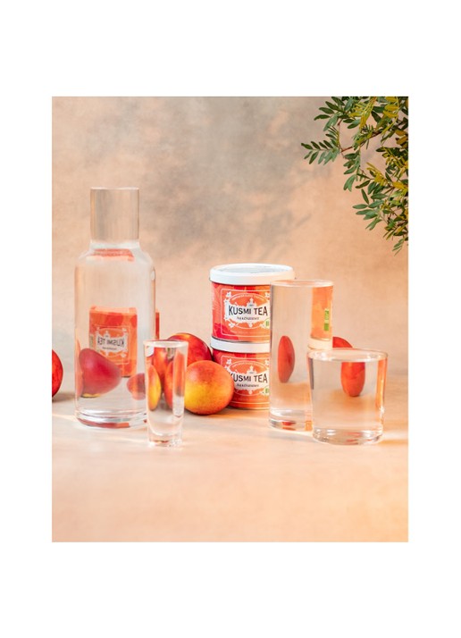 Kusmi Tea AquaSummer losse thee 100 gram - detail 6 perzikroze
