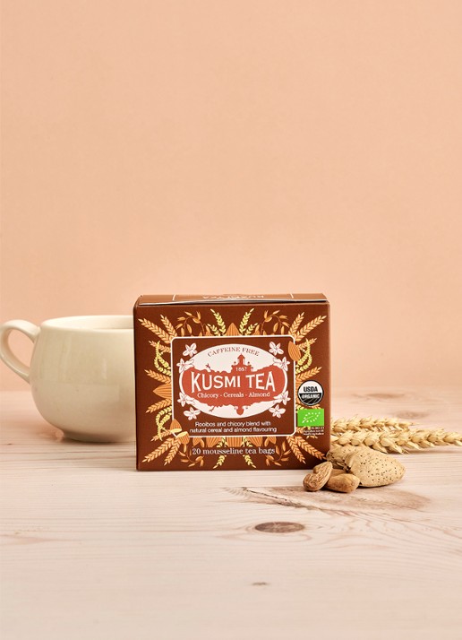 Kusmi Tea Chicory theezakjes 20 stuks - voorkant 3 beige