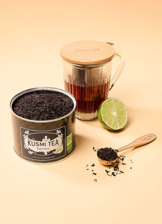Kusmi Tea Earl Grey losse thee 100 gram - detail 3 donkergrijs